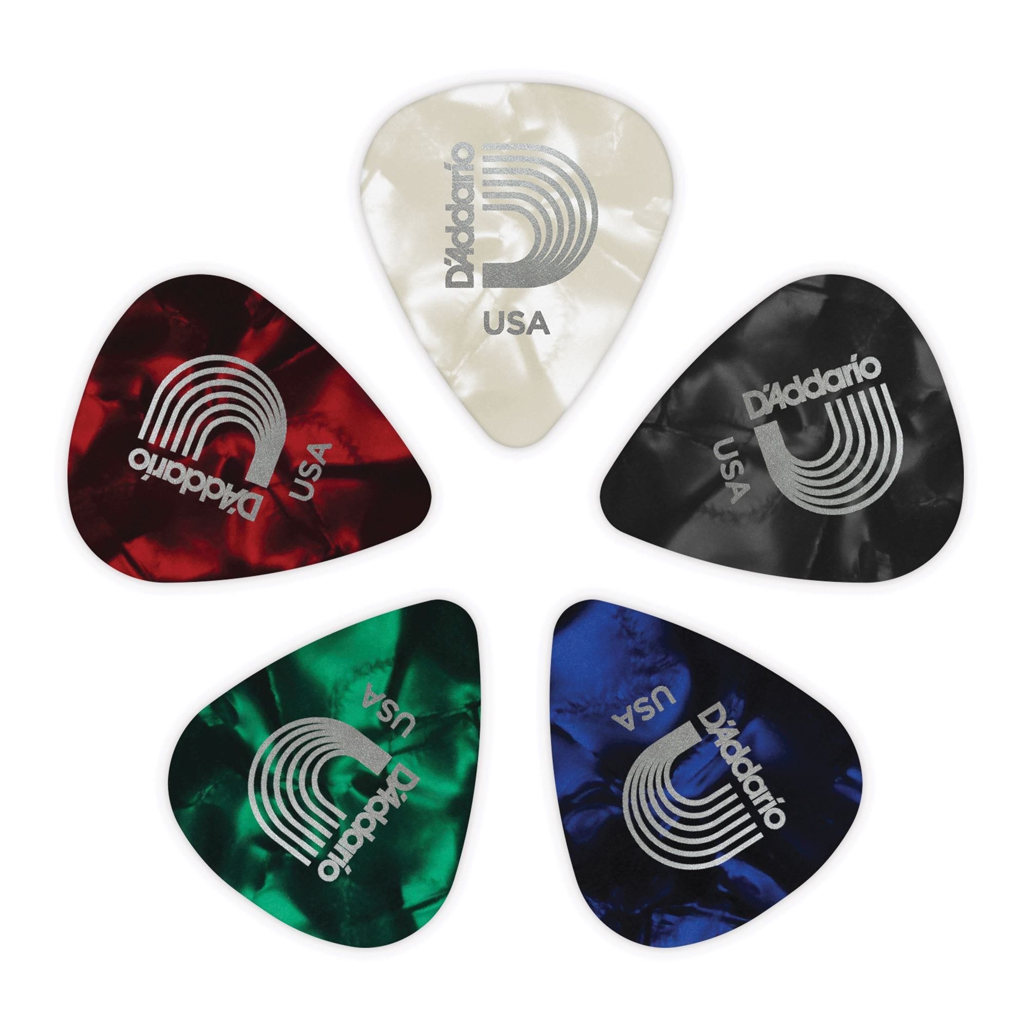 D'Addario 1CAP4-10 Classic Pearl Celluloid Pick Pack