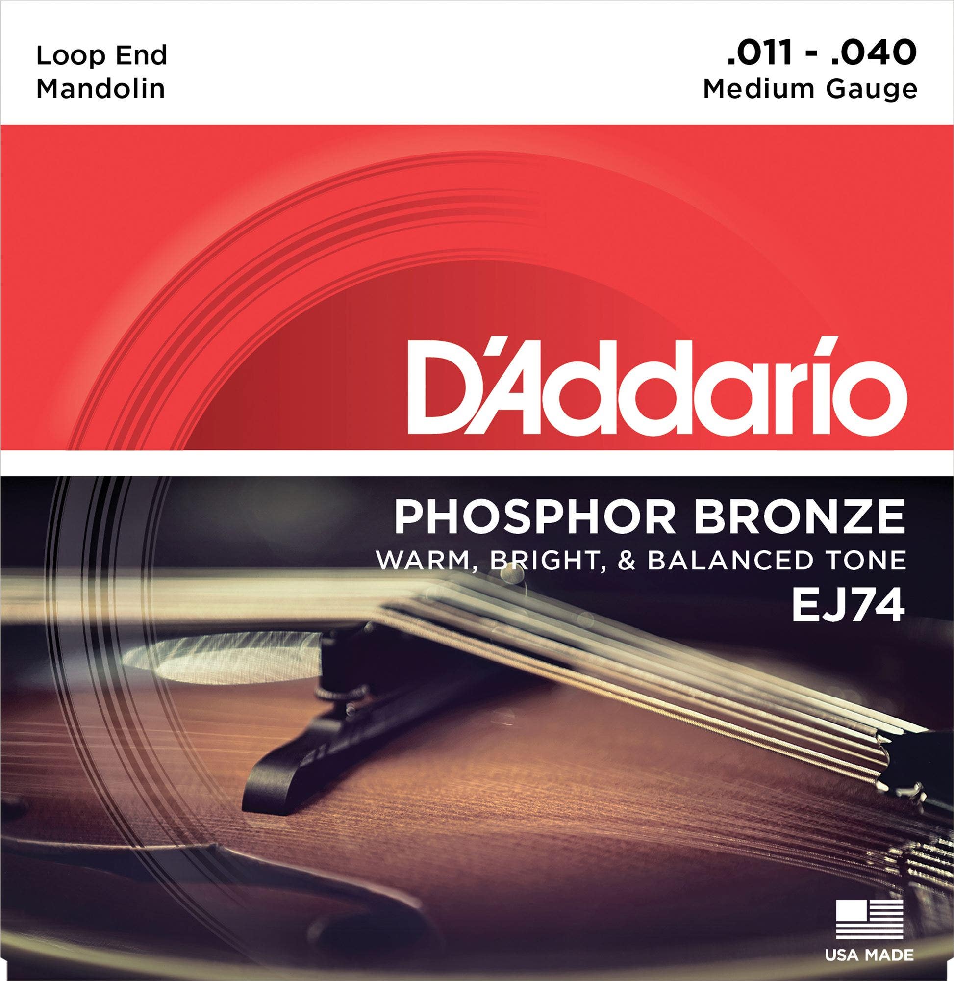 D'Addario EJ74 Phosphor Bronze Mandolin Strings