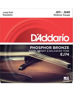 D'Addario EJ74 Phosphor Bronze Mandolin Strings Medium 11-40