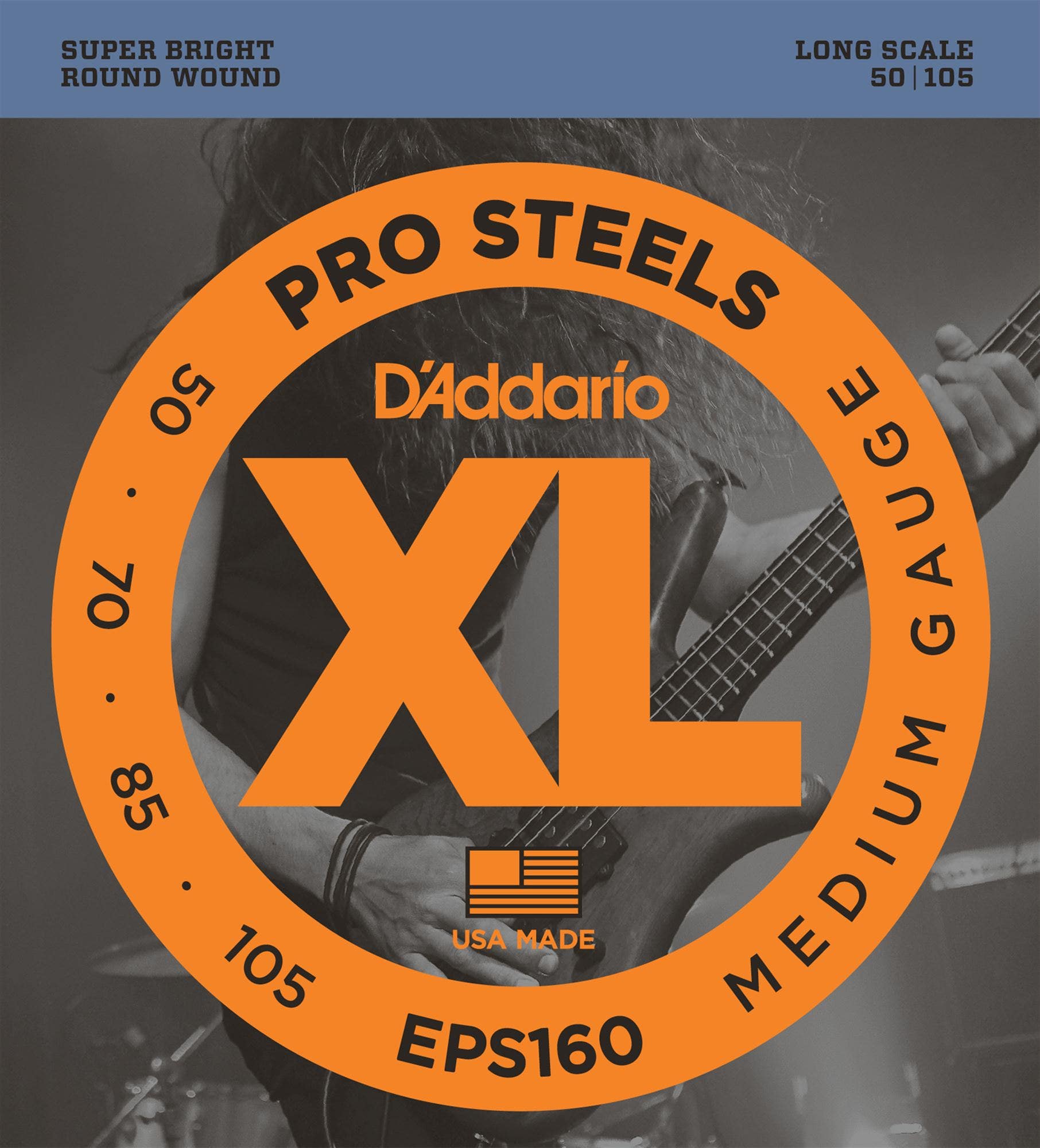 D'Addario EPS XL ProSteels Electric Bass Guitar Strings