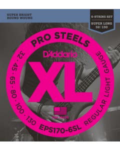 D'Addario EPS170-6SL ProSteel 6 String Bass Guitar Strings