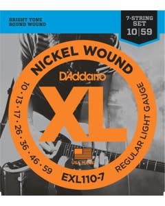 D'Addario EXL110-7 XL Nickel Wound 7-String Guitar Strings 10-59