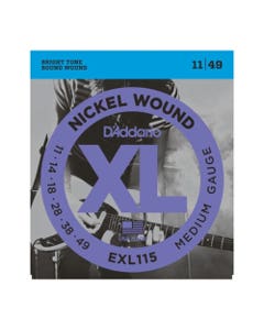 D'Addario EXL115 XL Blues Jazz Rock Electric Guitar Strings 11-49