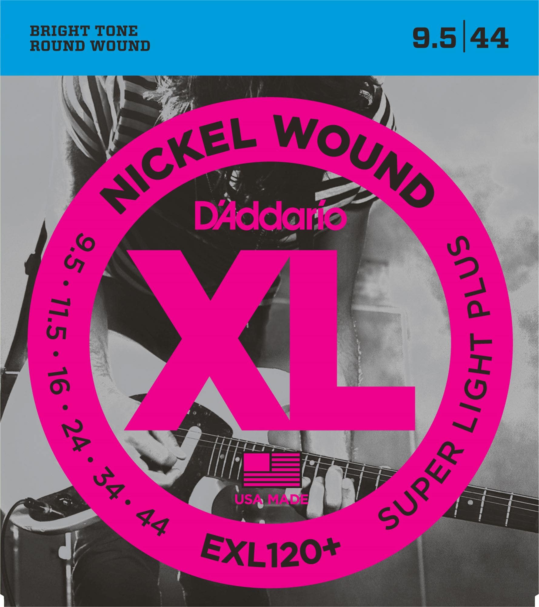 D'Addario EXL120 Plus Nickel Electric Guitar Strings Super Light