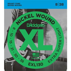 D'Addario EXL130 XL Nickel Wound Electric Guitar Strings 8-38