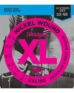 D'Addario EXL150 Nickel Wound 12-String Electric Guitar Strings 10-46