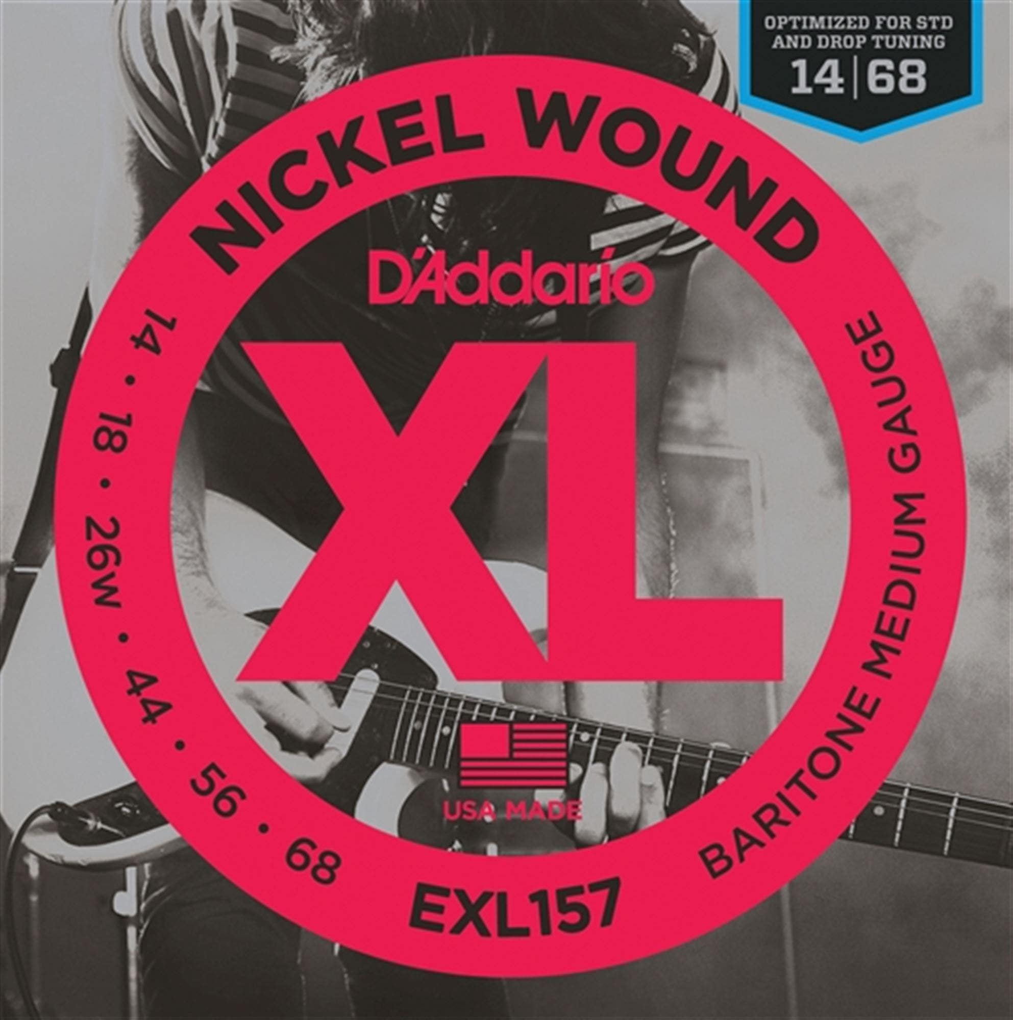 D'Addario EXL Nickel Wound Baritone Electric Guitar Strings
