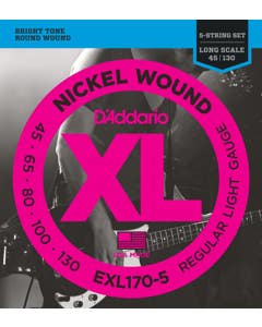 D'Addario EXL160-5 XL Nickel Wound 5 String Bass Guitar Strings