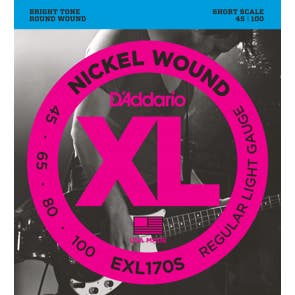 D'Addario EXL170S XL Nickel Wound Bass Guitar Strings Light 45-100