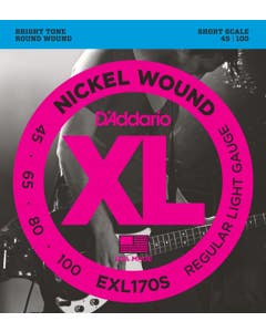 D'Addario EXL170S XL Nickel Wound Bass Guitar Strings Light 45-100