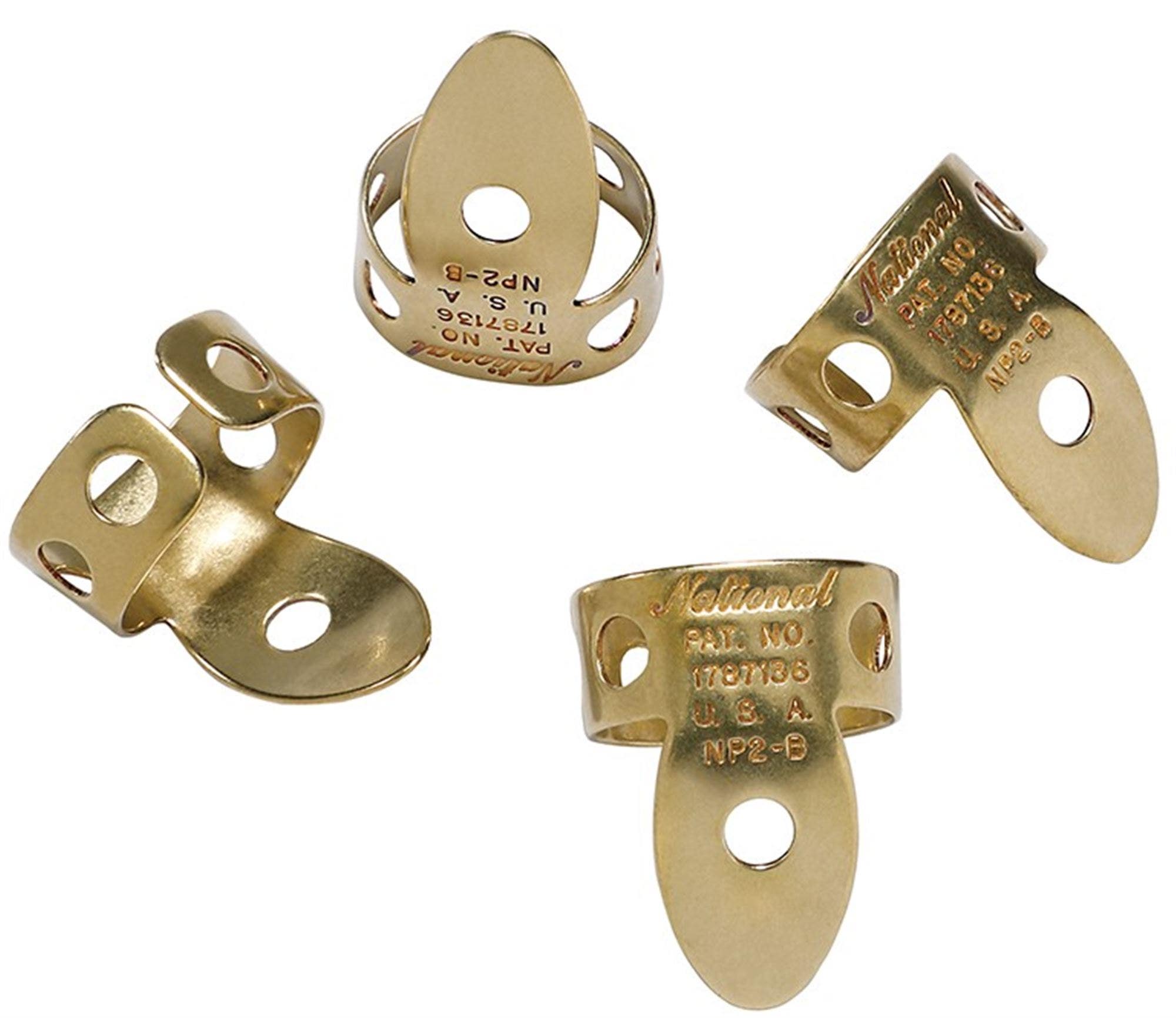 D'Addario NP2B National Brass Finger Picks