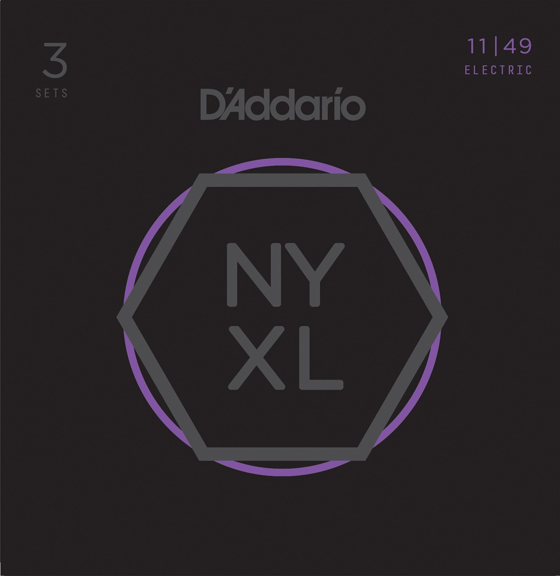 DAddario NYXL1149 3P NYXL Medium 3 Pack Electric Guitar Strings