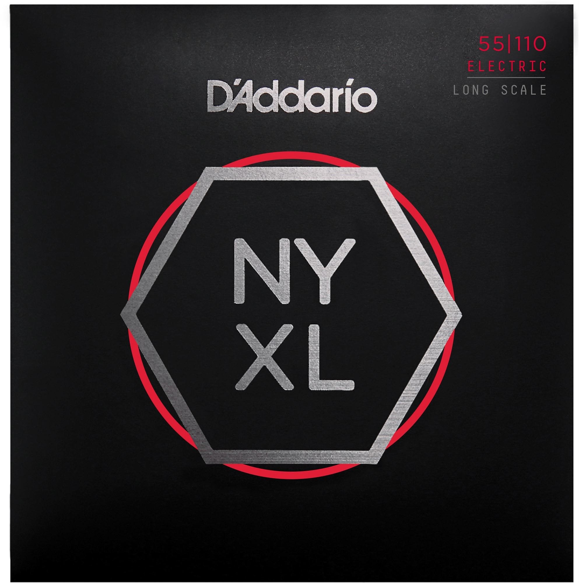 D'Addario NYXL55110 Nickel Wound Bass Guitar Strings 55-110 Heavy