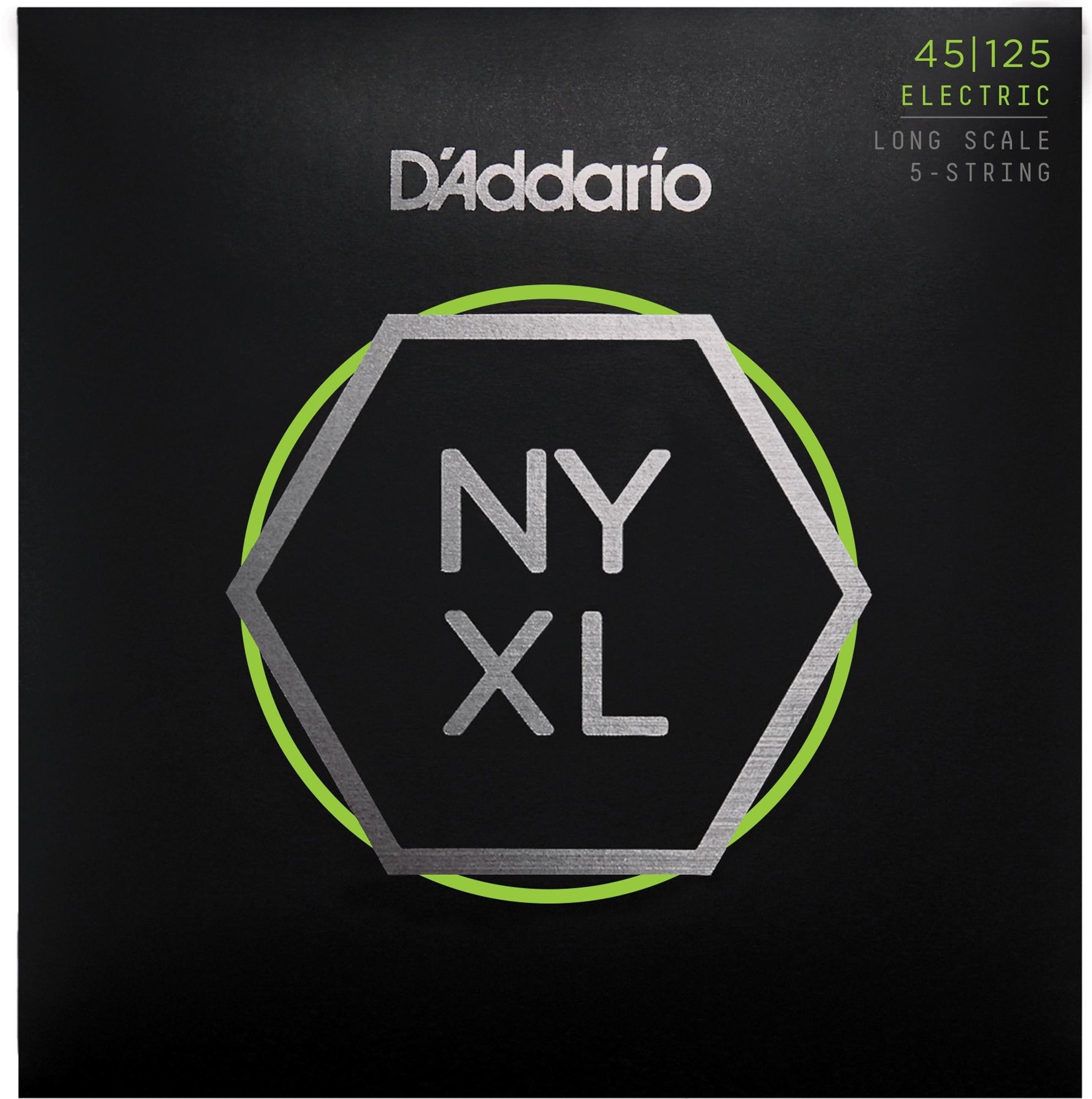 D'Addario NYXL45125 5 String Bass Set  Long Scale