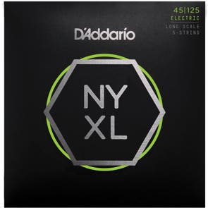 D'Addario NYXL45125 5 String Bass Set Long