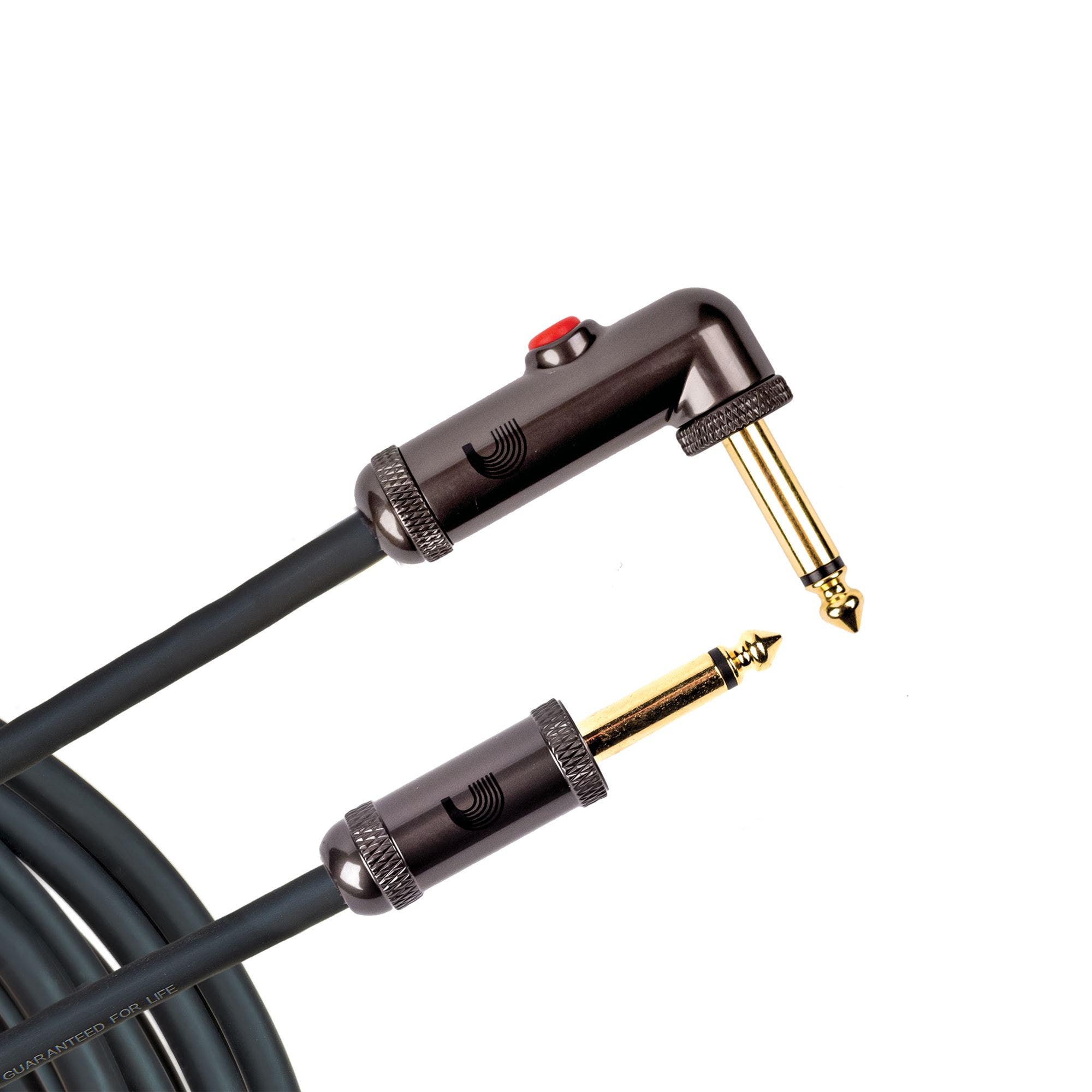 D'Addario PW-AGLRA Circuit Breaker Instrument Cable Right Angle