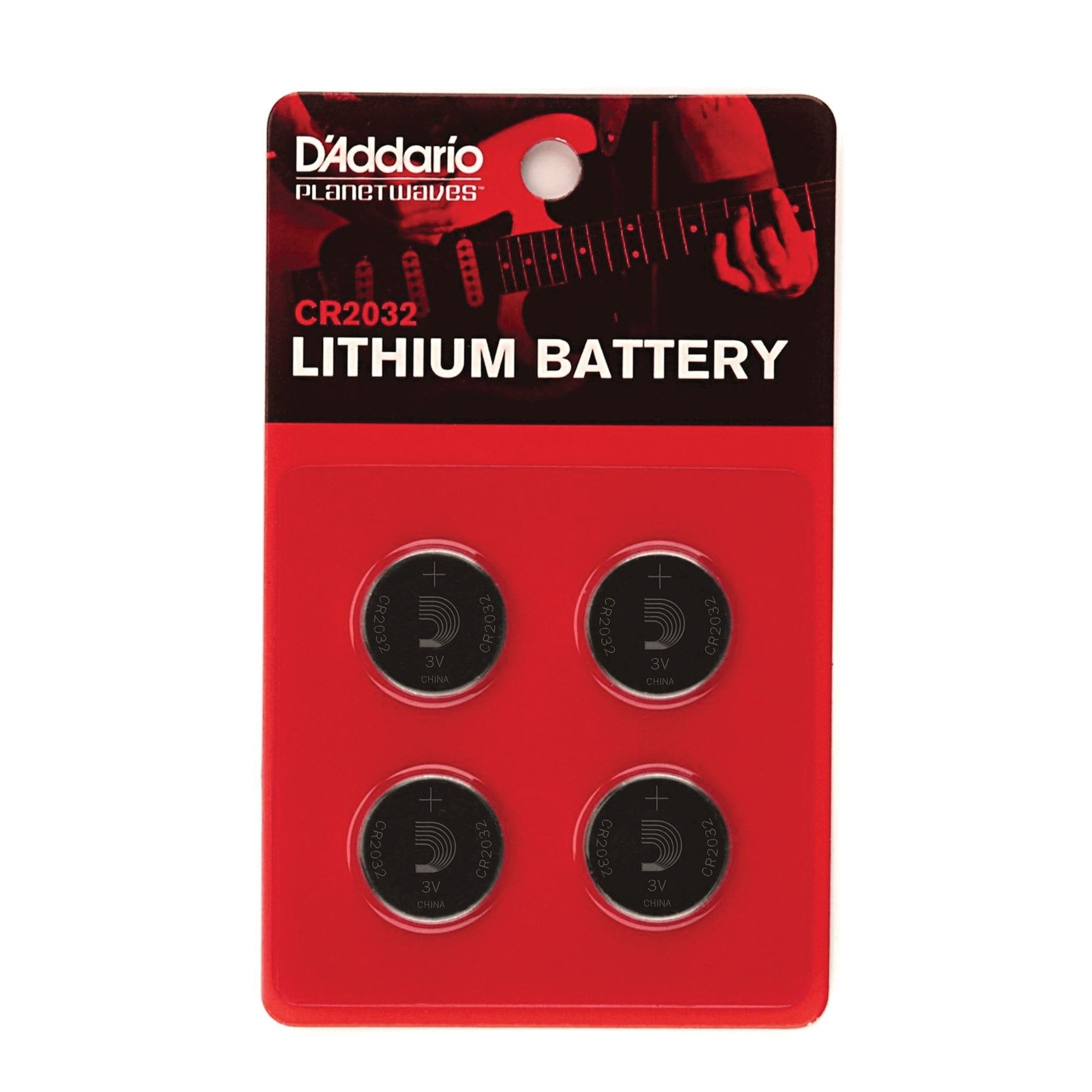 DAddario PW-CR2032-04 Lithium Batteries 4 Pack