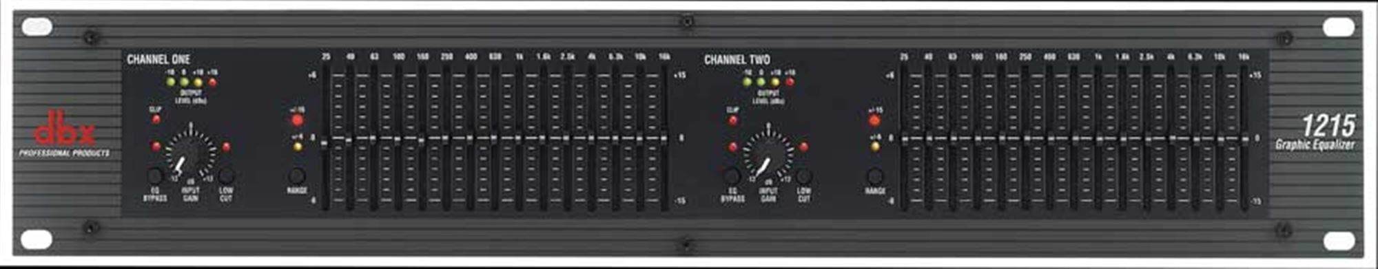 dbx 1215 Dual Channel 15 Band 2/3 Octave Graphic Equalizer