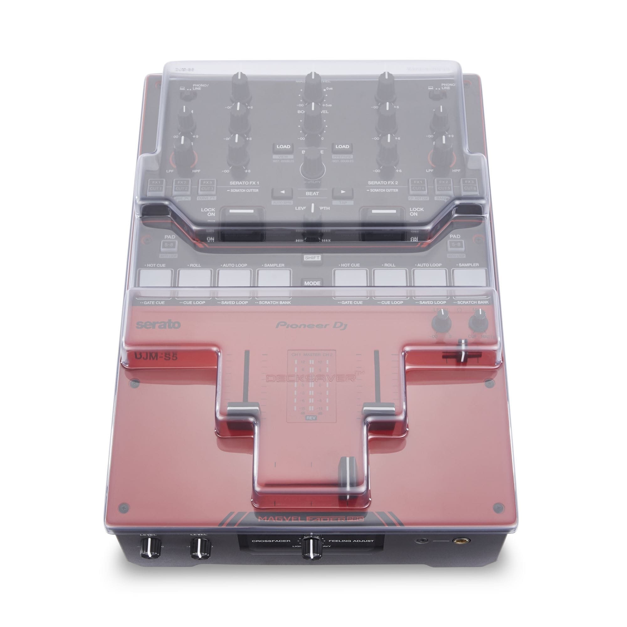 Decksaver cover for Pioneer DJ DJMS5 DJ Mixer