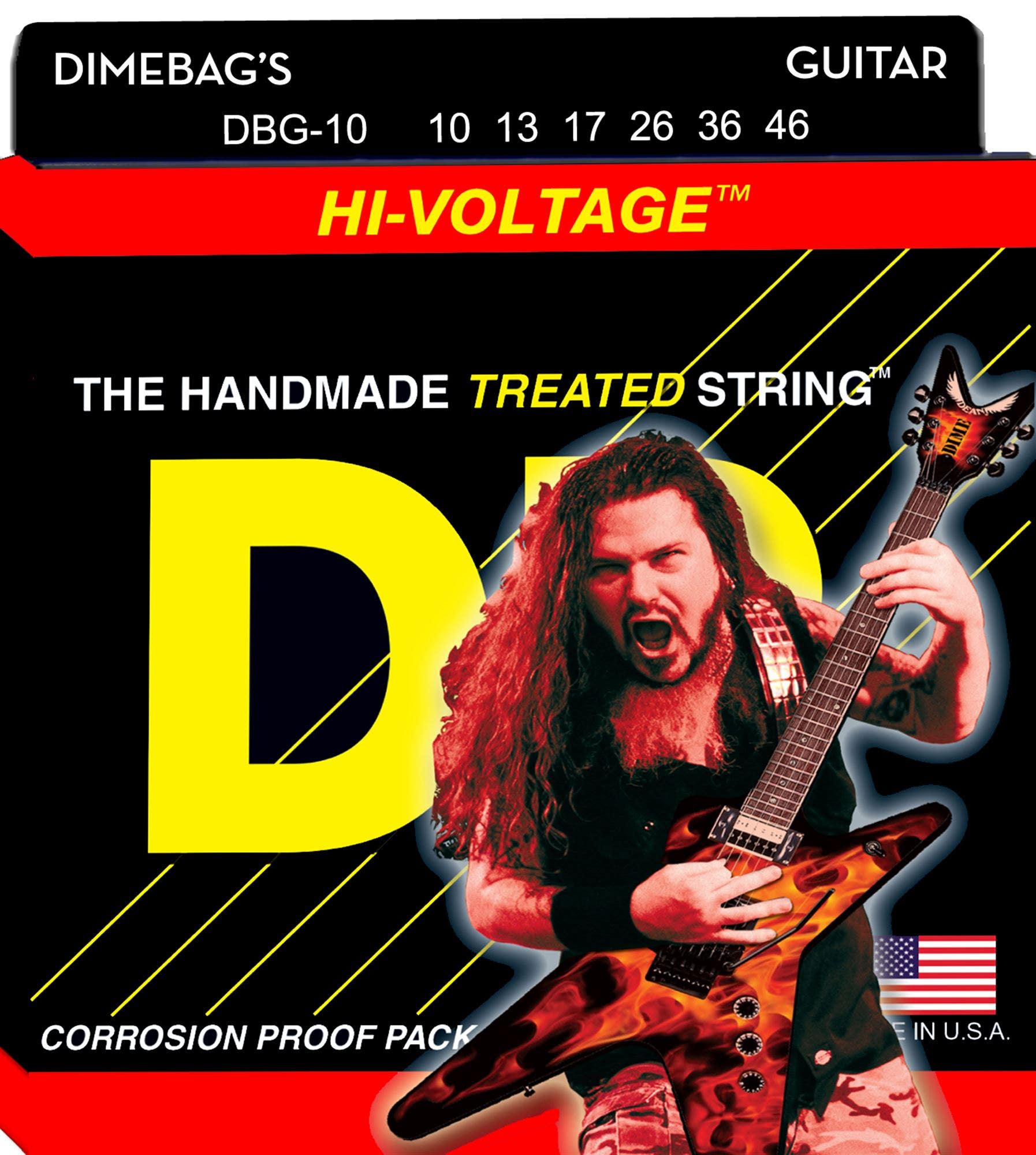 DR Strings DBG10 Dimebag Darrell Electric Guitar Strings 10-46
