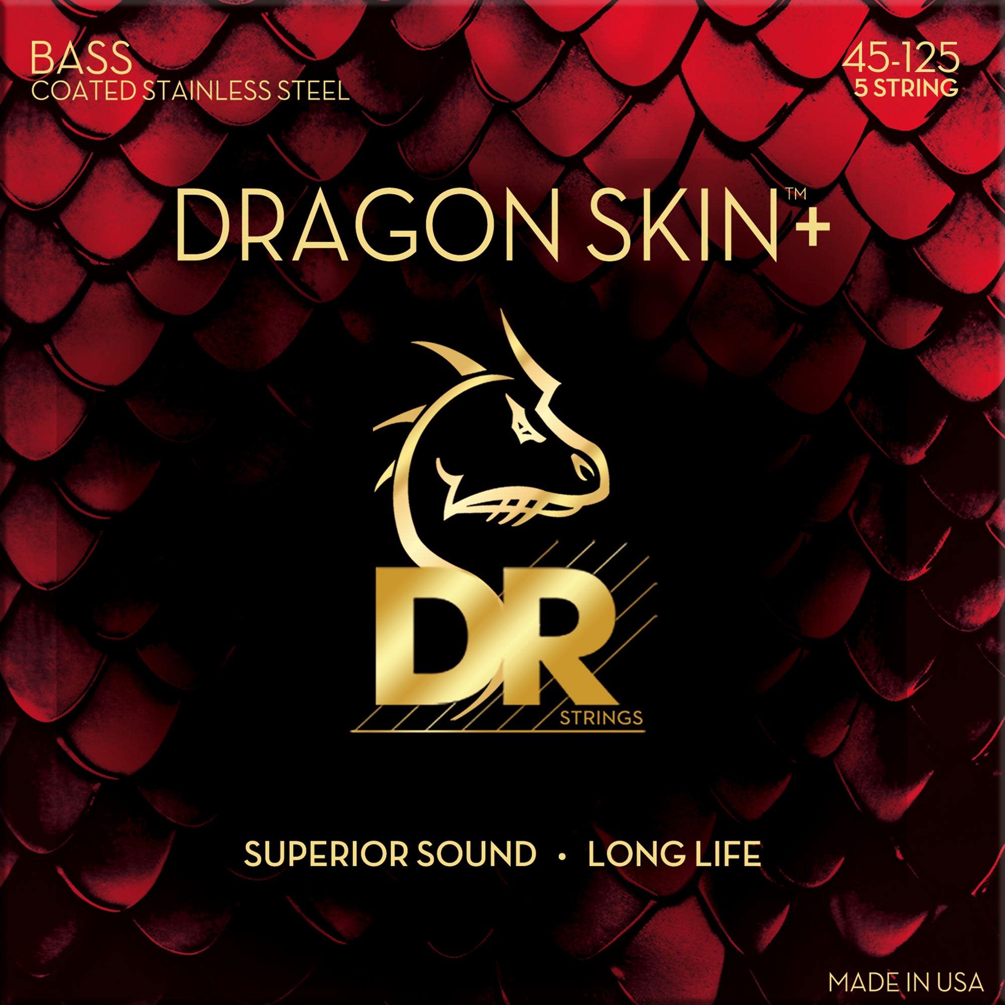 DR Strings DBS5-45 Dragon Skin Plus 5 String Set