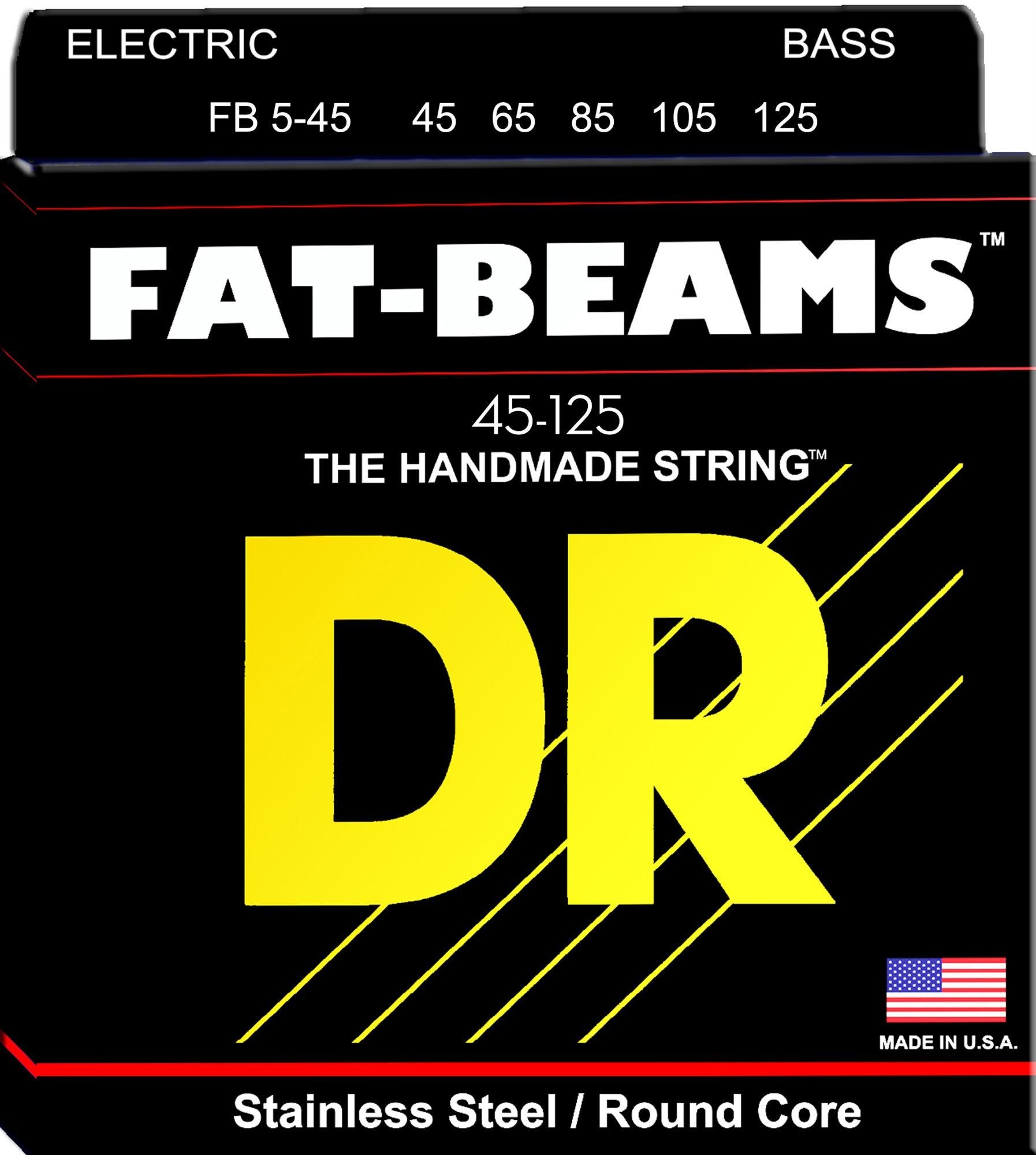 DR Strings FB545 Fat Beams Electric Bass Guitar Strings