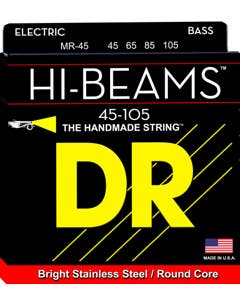 DR Strings MR45 Hi Beam Bass Guitar Strings Medium 45-105
