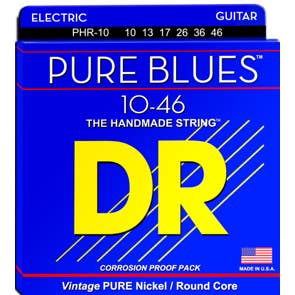 DR Strings PHR10 Pure Blues Electric Guitar Strings 10-46