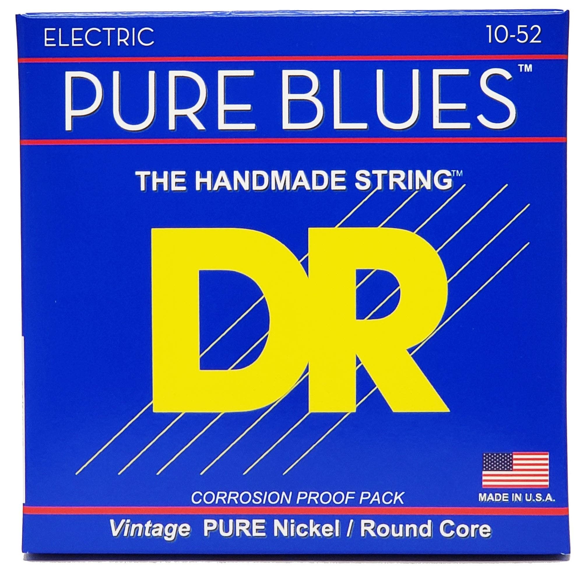 DR Strings PHR-10/52 PURE BLUES Electric Guitar Strings 10-52