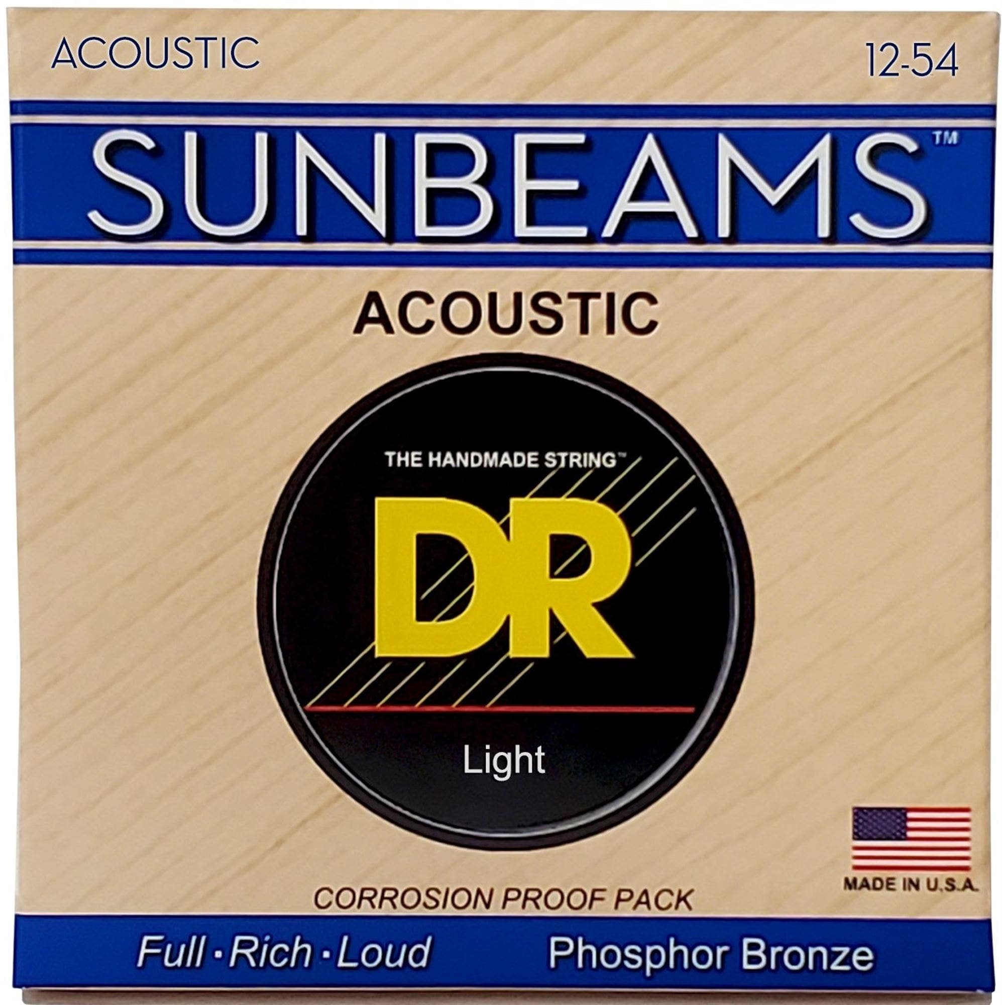 DR Strings RCA-12 SUNBEAM Acoustic Guitar Strings