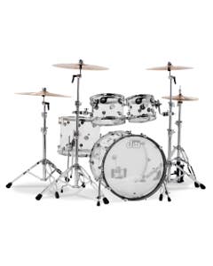 DW Design Series 4-Piece Shell Kit Acrylic Shell Clear No Snare