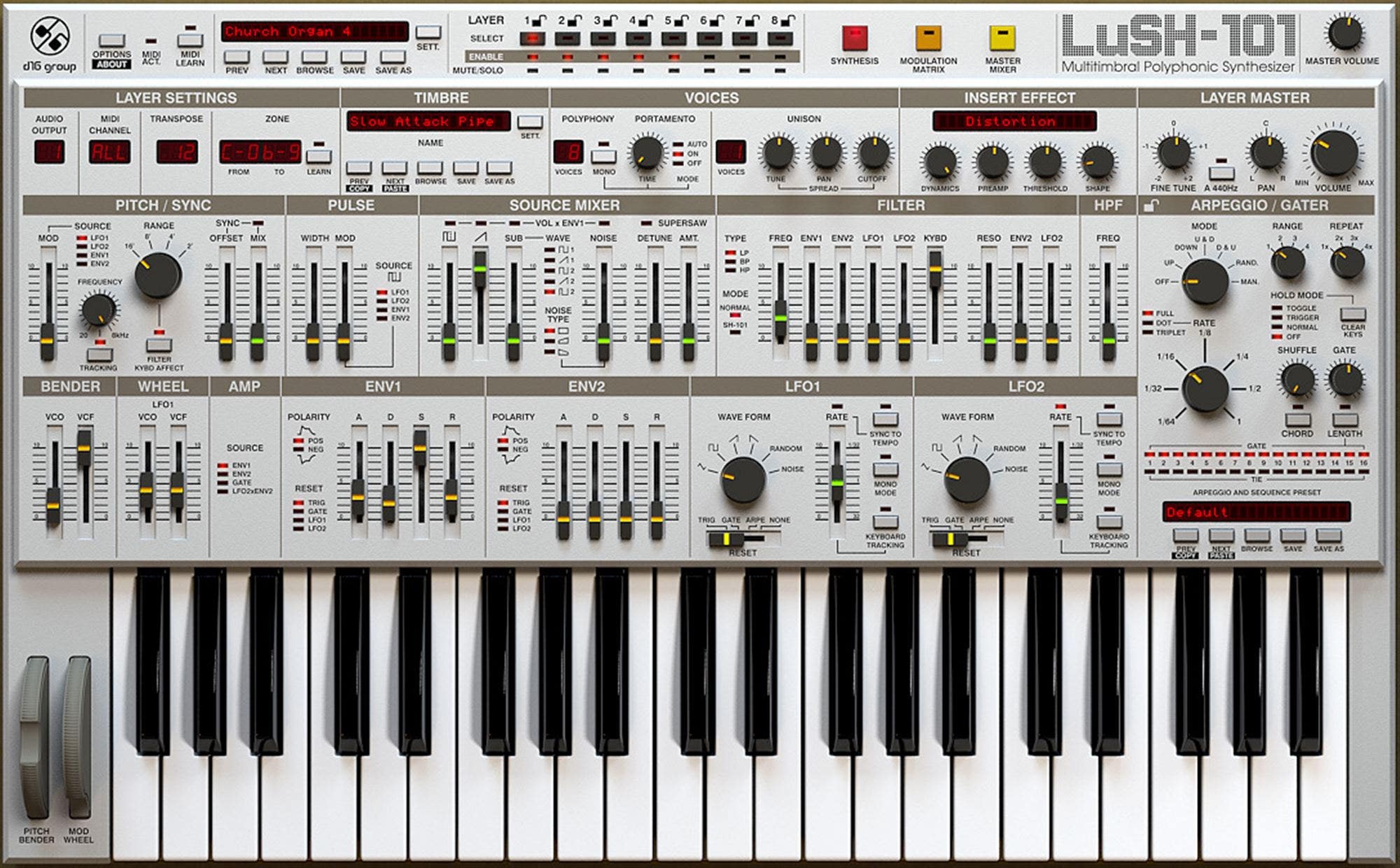 D16 Group LuSH 101 Synthesizer Plugin Download