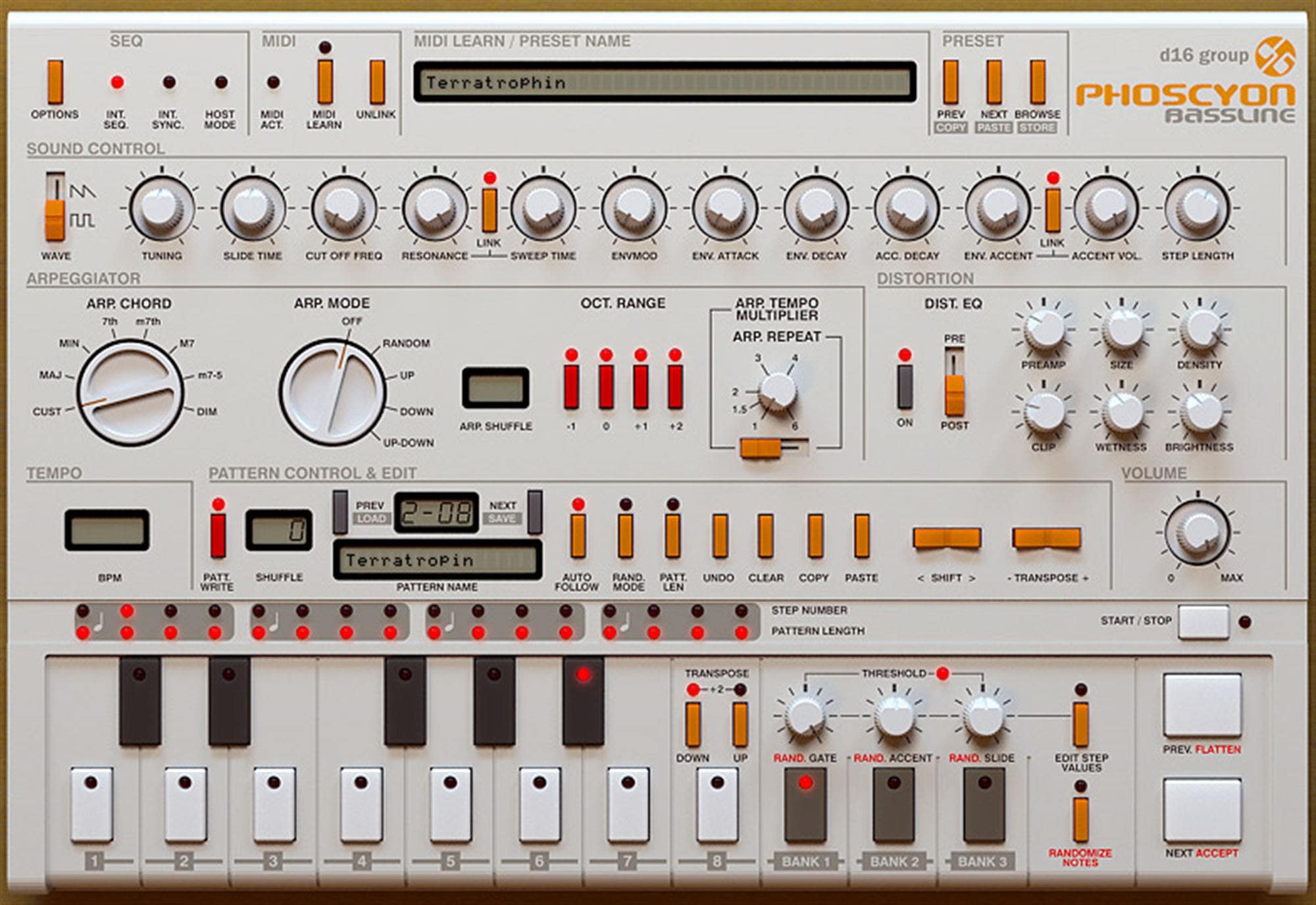 D16 Group Phoscyon Bassline Synth Plugin Download