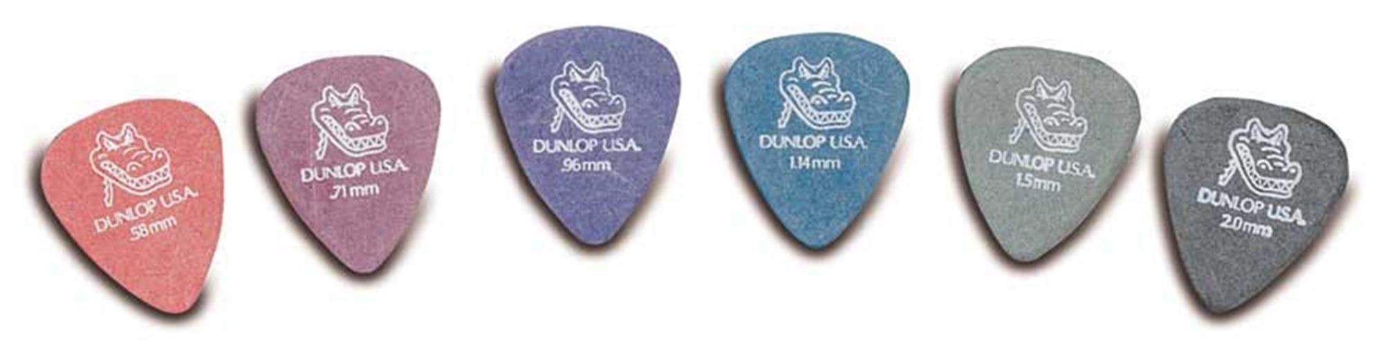 Dunlop 417P Gator Grip Standard Guitar Picks 1.5mm 12 Pack Green
