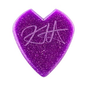 Dunlop Kirk Hammett Jazz III Guitar Picks Puple Sparkle 1.38mm 6 Pack