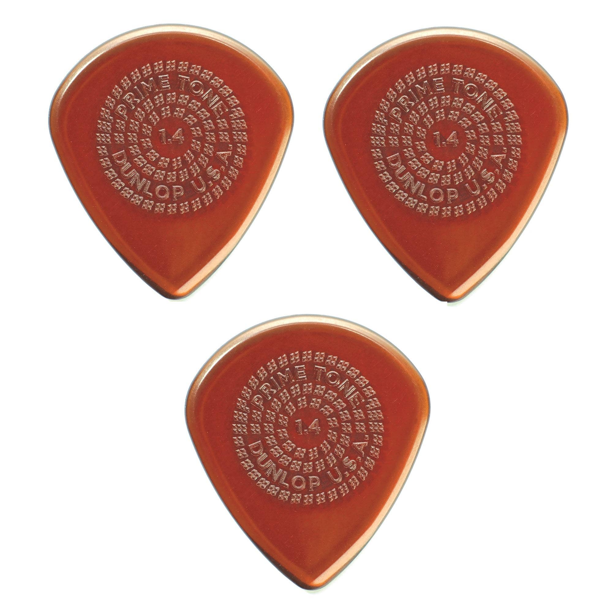 Dunlop 518R Primetone Jazz III Sculpted Plectra Picks 3 Pack