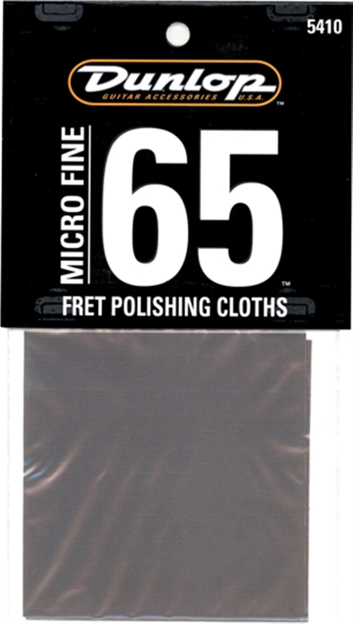 Dunlop 5410 Micro Fine 65 Fret Polishing Cloths 2 Pack