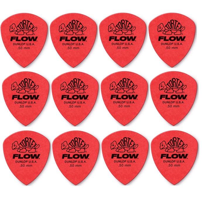 Dunlop 558 Tortex Flow Guitar Picks 12 Pack | American Musical Supply