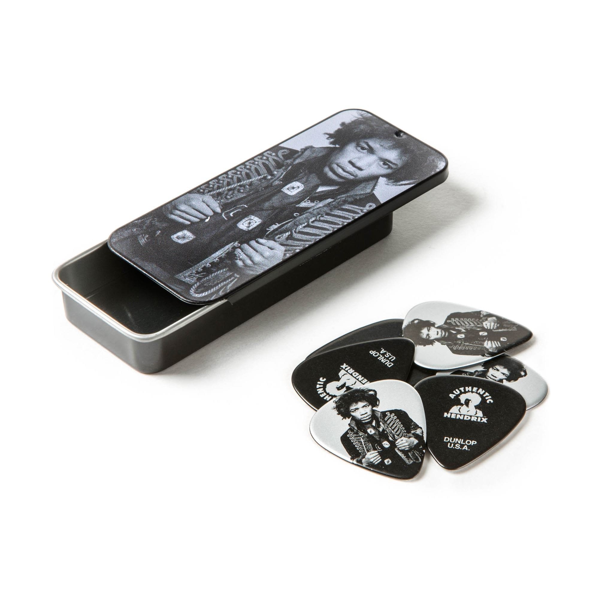 Dunlop JHCT14H Jimi Hendrix Collector Series Picks and Tin