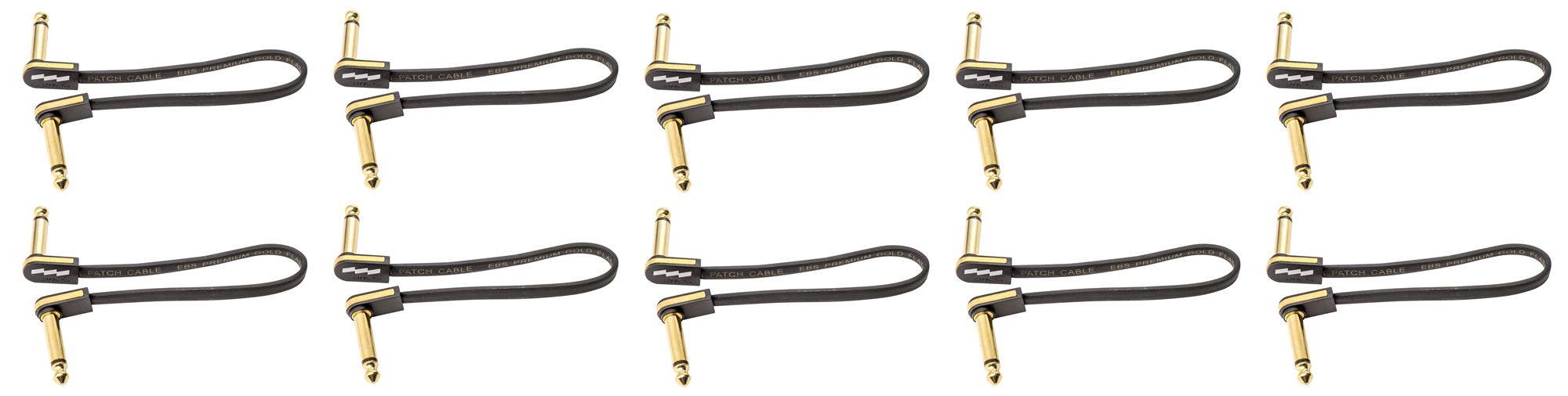 Câble Patch EBS PG-58 Or 58cm - Haut De Gamme Pour Pédalier Guitare/Basse