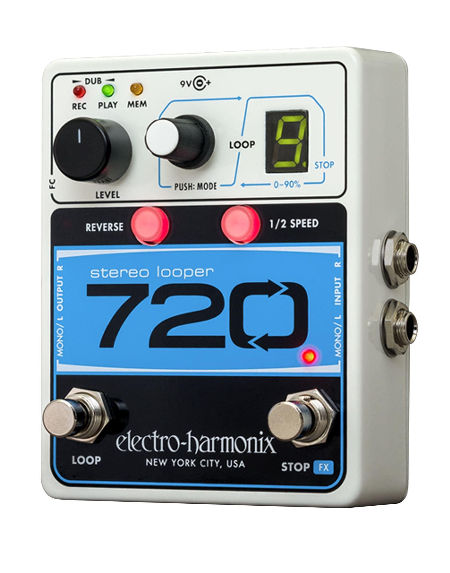 Electro-Harmonix 720Looper Pedal with 10 Independent Loops