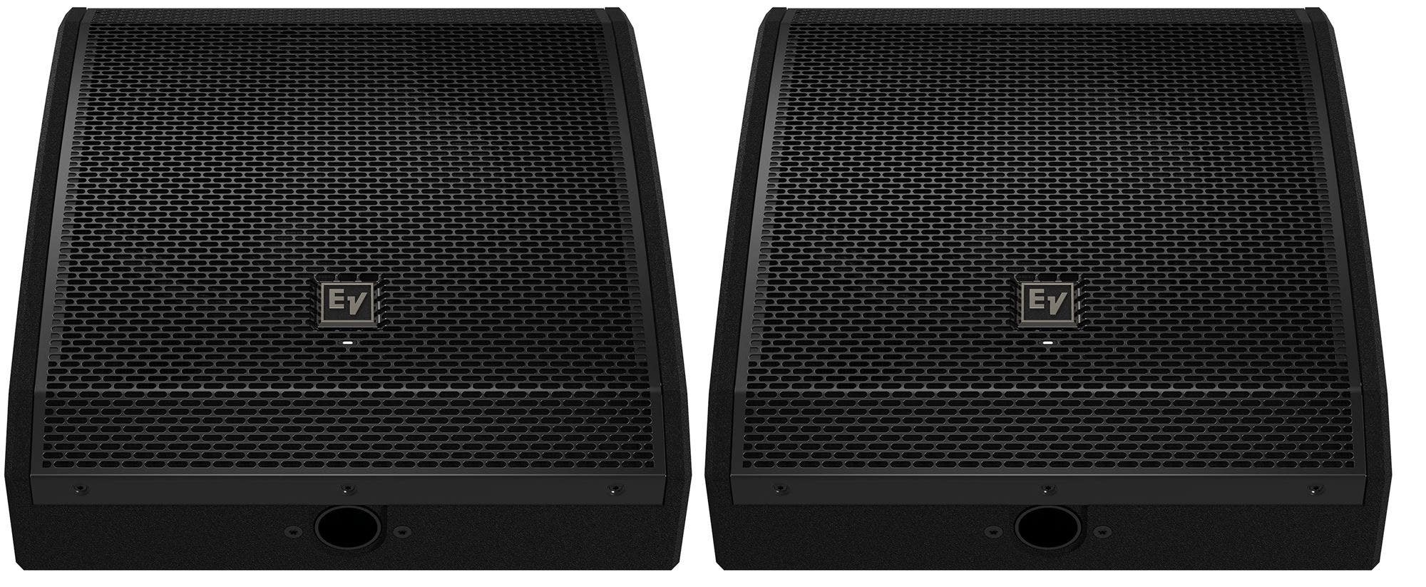 Electro Voice PXM-12MP 12” 700 Watt Powered Coaxial Floor Monitor Pair