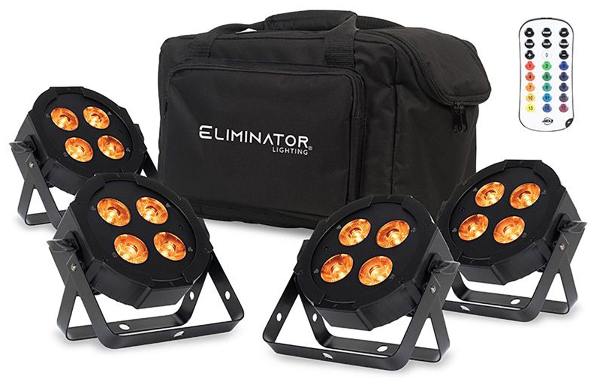 Eliminator Lighting Mega Flat Hex L PAK4 Lighting Package