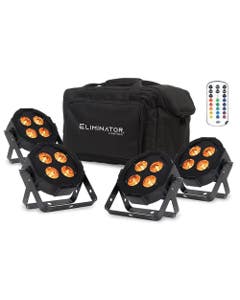 Eliminator Lighting Mega Flat Hex L PAK4 Lighting Package