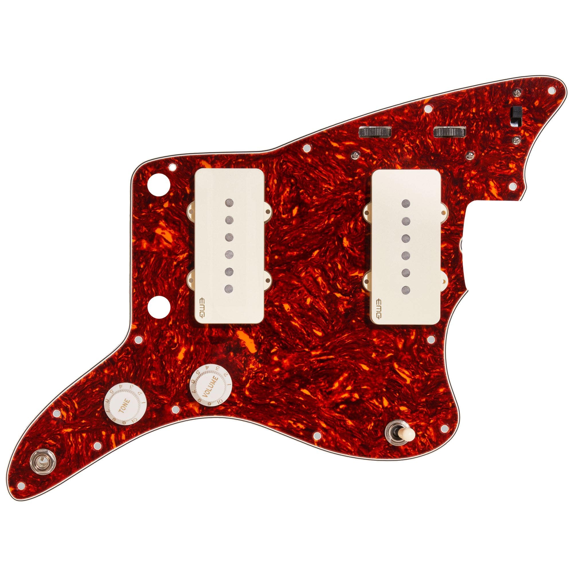 EMG JMaster Loaded Pickguard System Tortoise Ivory