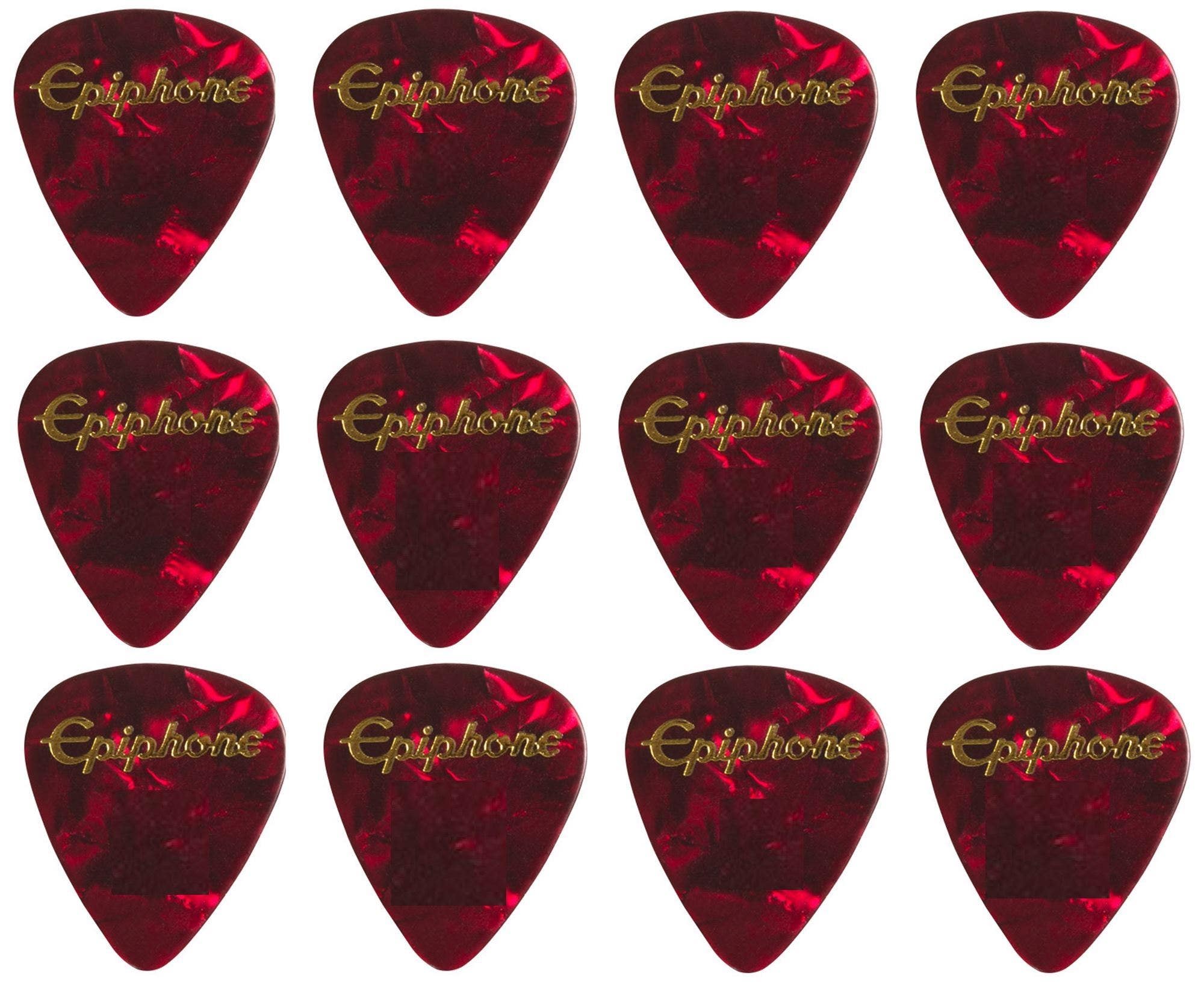 Epiphone Celluloid Guitar Picks 12 Pack