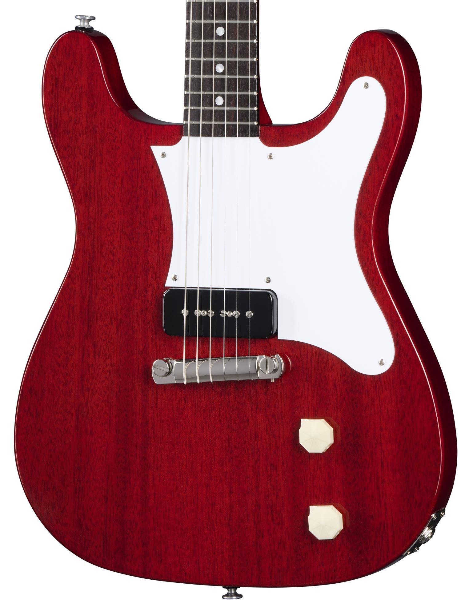 Epiphone USA Coronet Guitar with Single P90 with Case Vintage Cherry with Case
