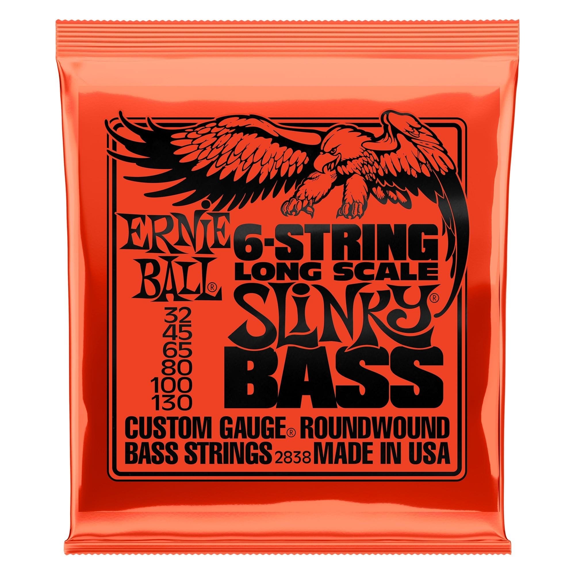 Ernie Ball 2838 Slinky 6 String Bass Guitar Strings