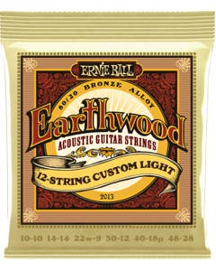 Ernie Ball P02013 Earthwood 12-String Custom Light 80/20 Acoustic Set