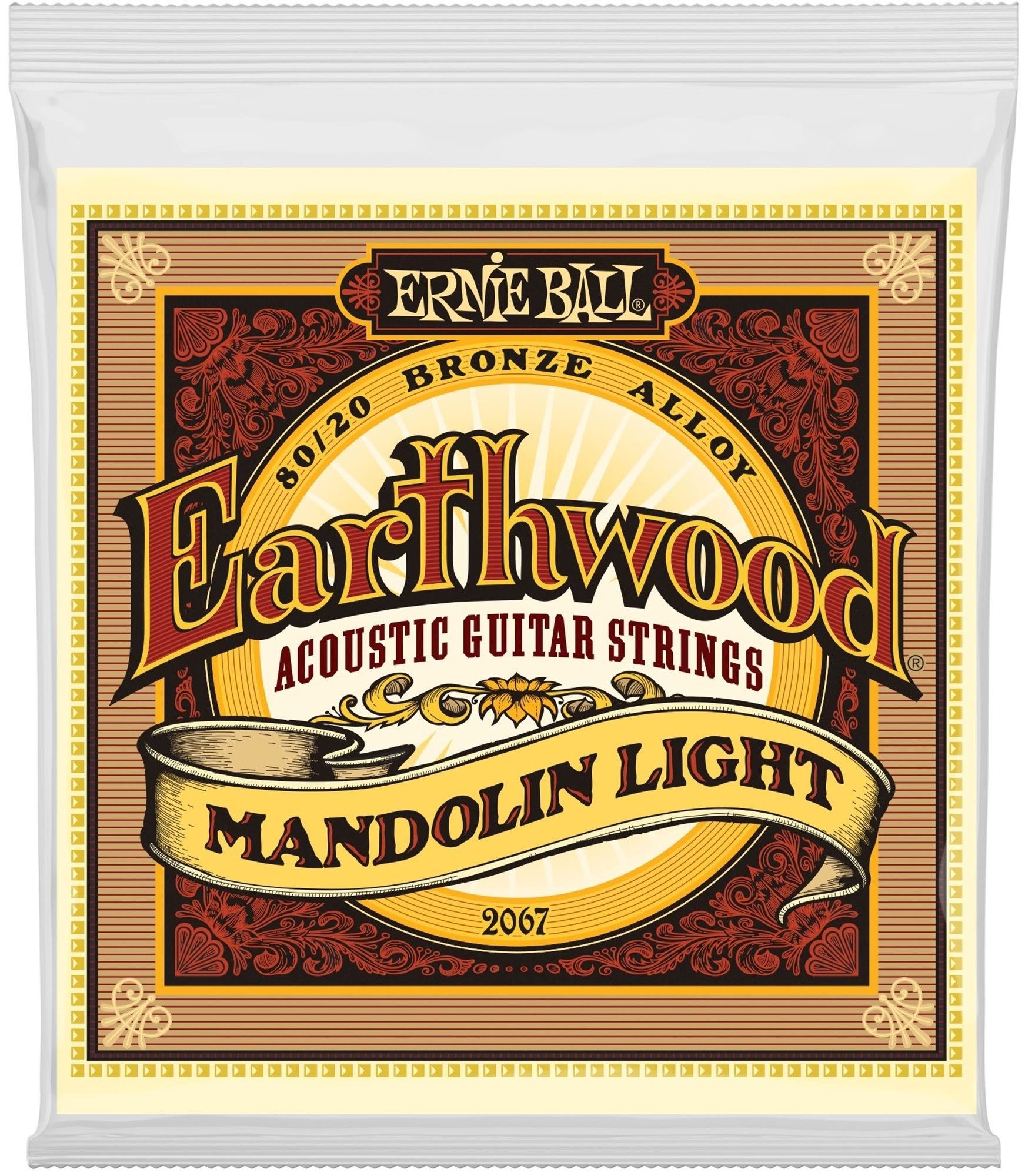 Ernie Ball Earthwood Mandolin Light Loop End 80 20 Bronze Strings